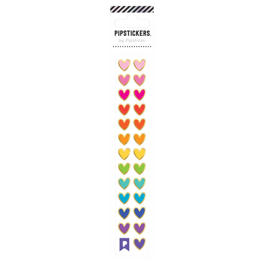 Rainbow Hearts Minis Sticker Sheet 196 TOYS CHILD Pipsticks