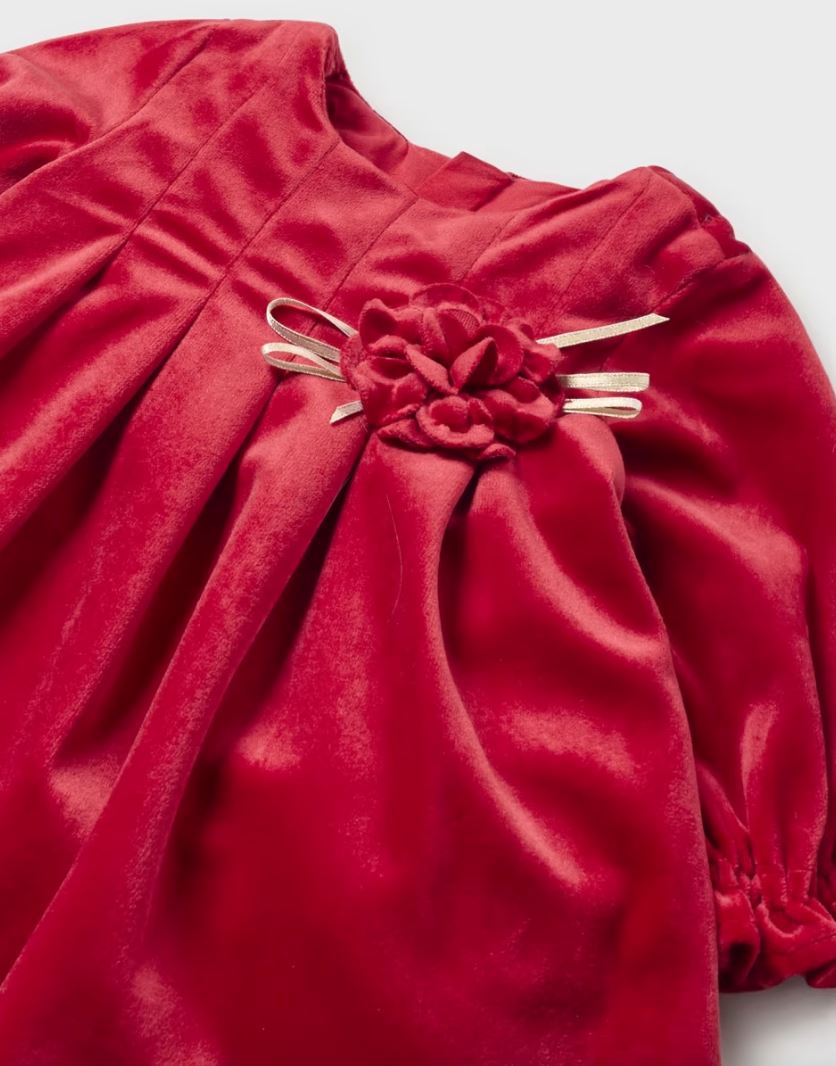 Red Velvet Holiday Dress 120 BABY GIRLS APPAREL Mayoral