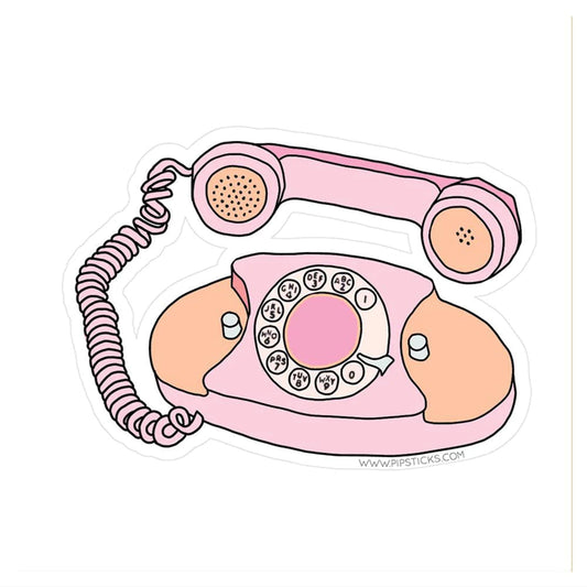 Retro Phone Vinyl Sticker 196 TOYS CHILD Pipsticks