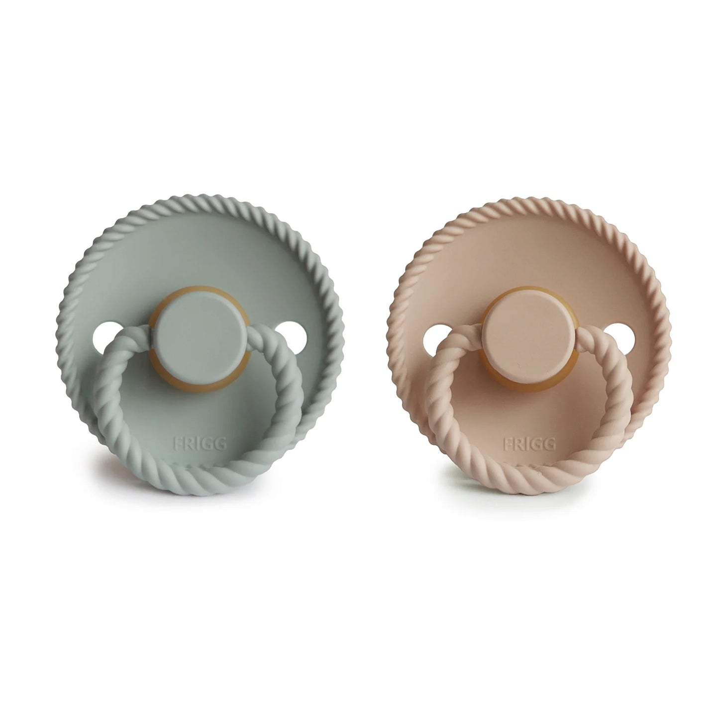 Sage/Croissant Rope Pacifier Set of 2 180 BABY GEAR Mushie