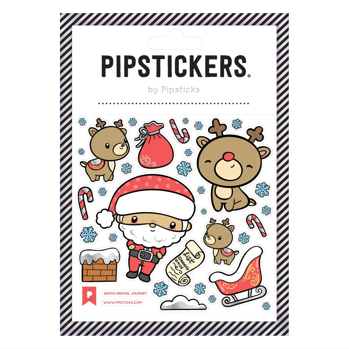 Santa-Mental Journey Sticker Sheet 196 TOYS CHILD Pipsticks