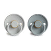 Silver & French Gray Rope Pacifier Set of 2 180 BABY GEAR Mushie