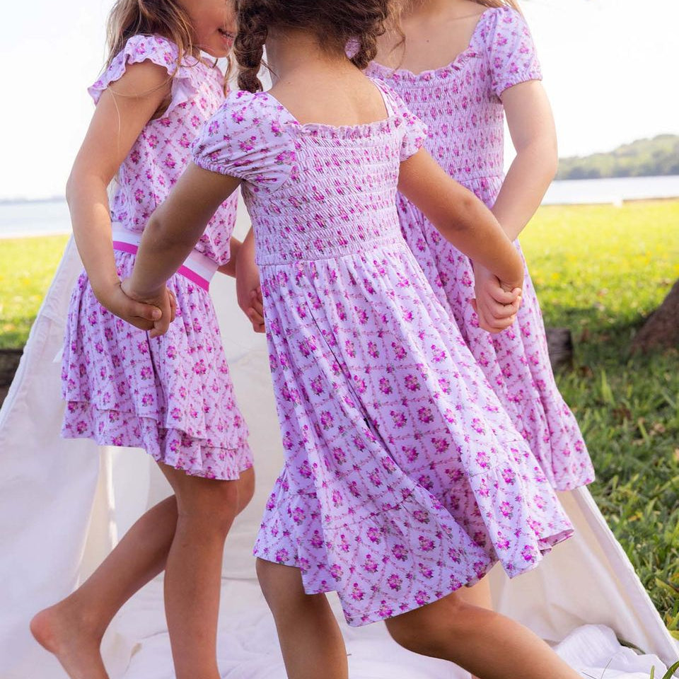 Caroline Smocked Twirl Dress