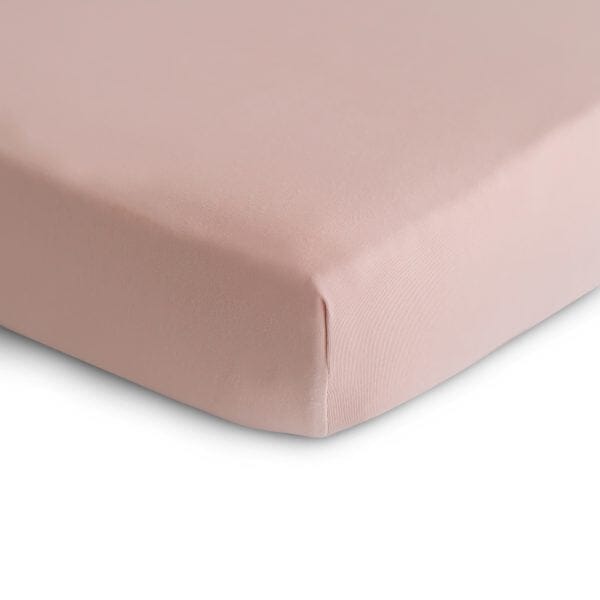 Stretchy Crib Sheet 180 BABY GEAR Mushie Blush