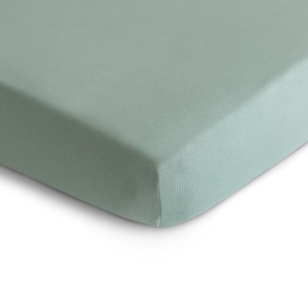 Stretchy Crib Sheet 180 BABY GEAR Mushie Roman Green
