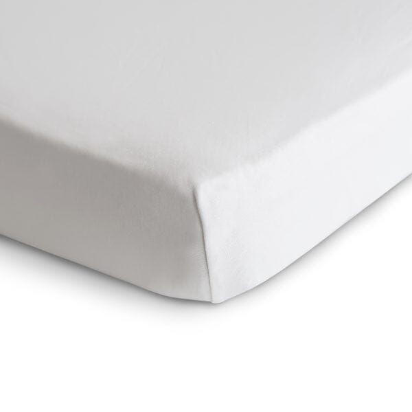 Stretchy Crib Sheet 180 BABY GEAR Mushie White