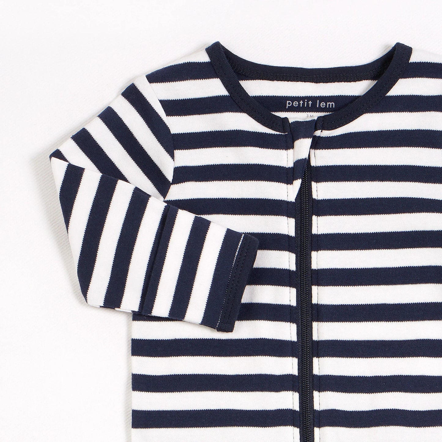 Navy Striped Romper