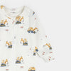 Construction Trucks Zip Footie
