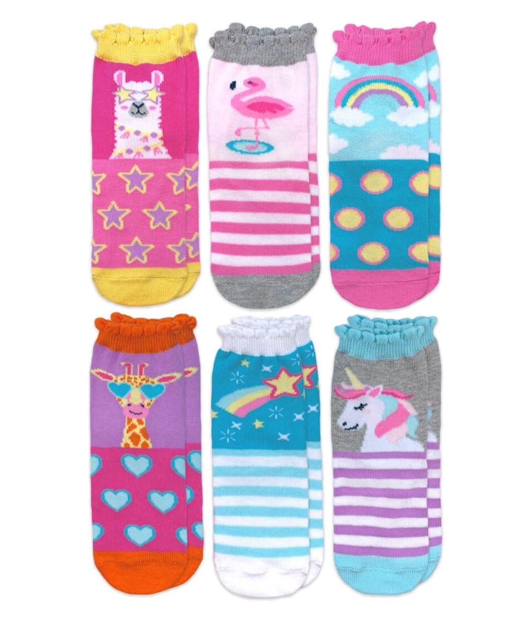 Unicorn & Gang 6 Pack Crew Socks 110 ACCESSORIES CHILD Jefferies Socks 6-11