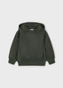 Green hoodie on a light gray background