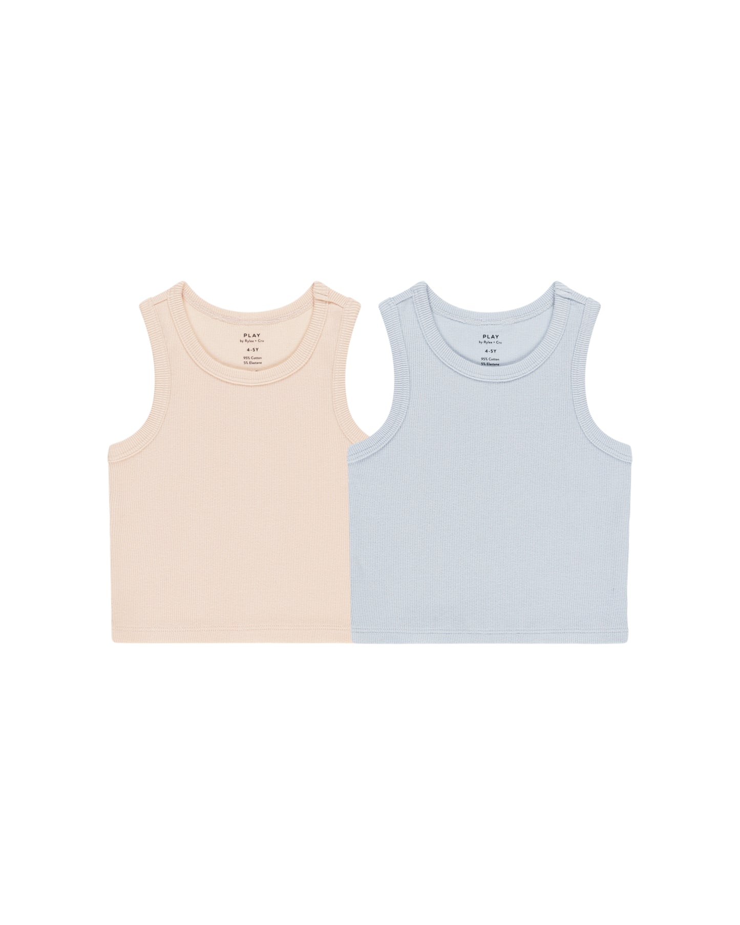 Lt Blue Ribbed Tank