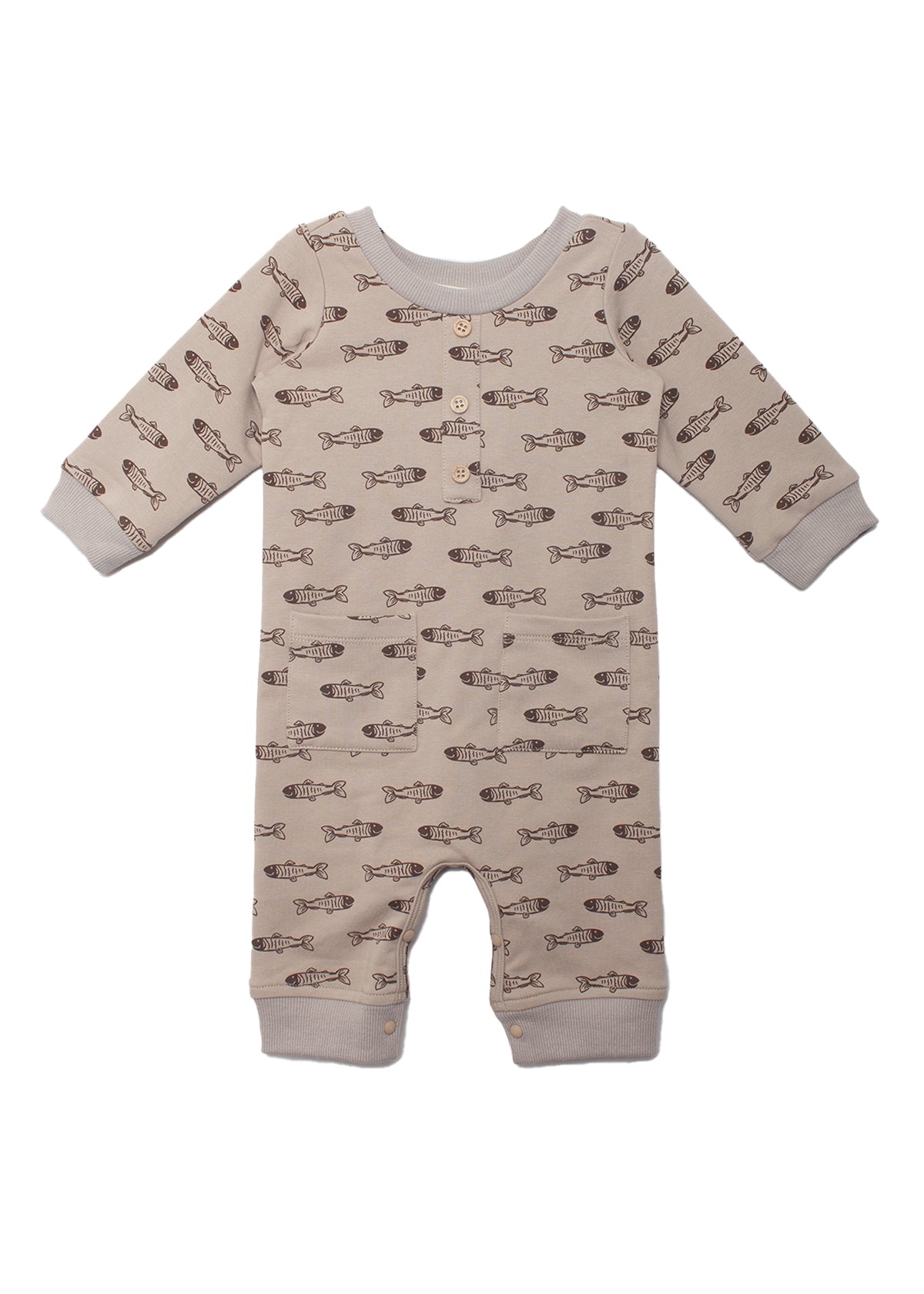 Brown Fish Romper