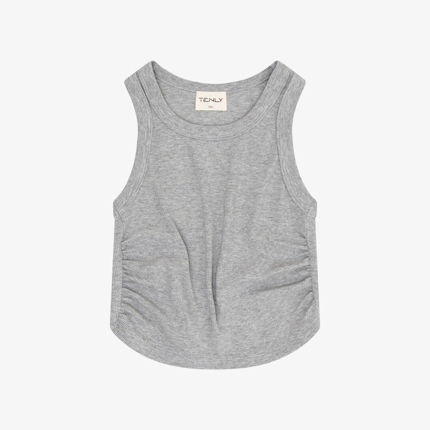 Gray tank top on a white background