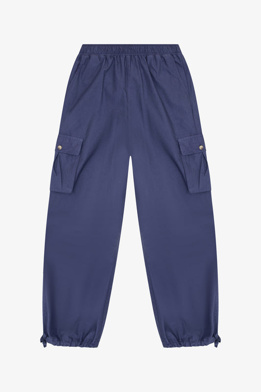 Indigo Drawstring Cargo Pants