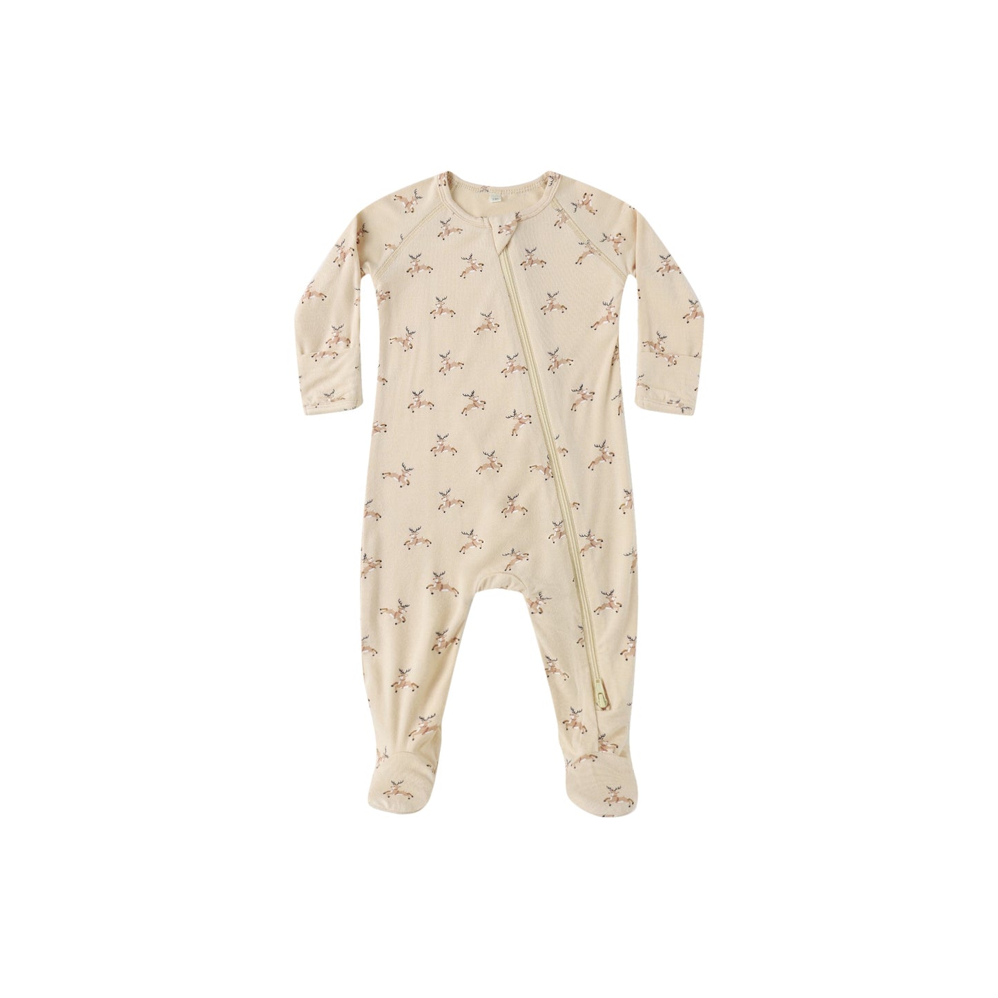 Baby onesie with floral pattern on a white background