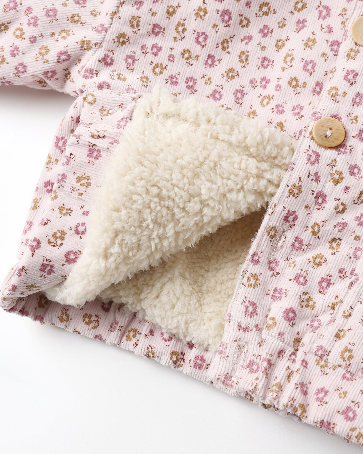 Wildflowers Corduroy Hooded Jacket