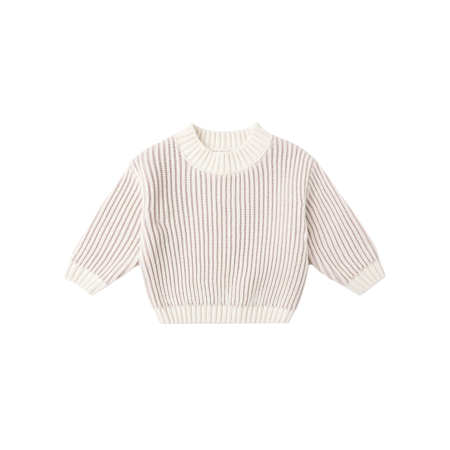 Striped sweater on a white background