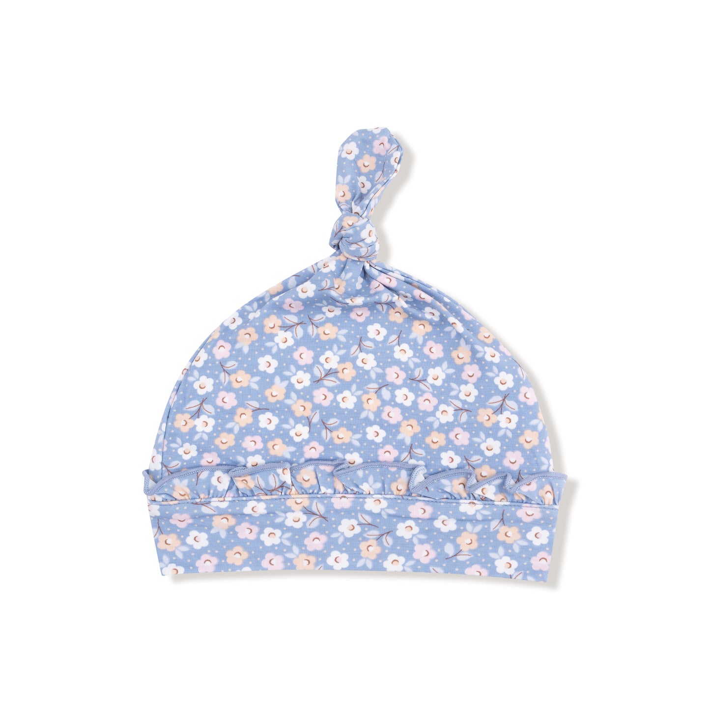 Country Calico Ruffle Knotted Hat
