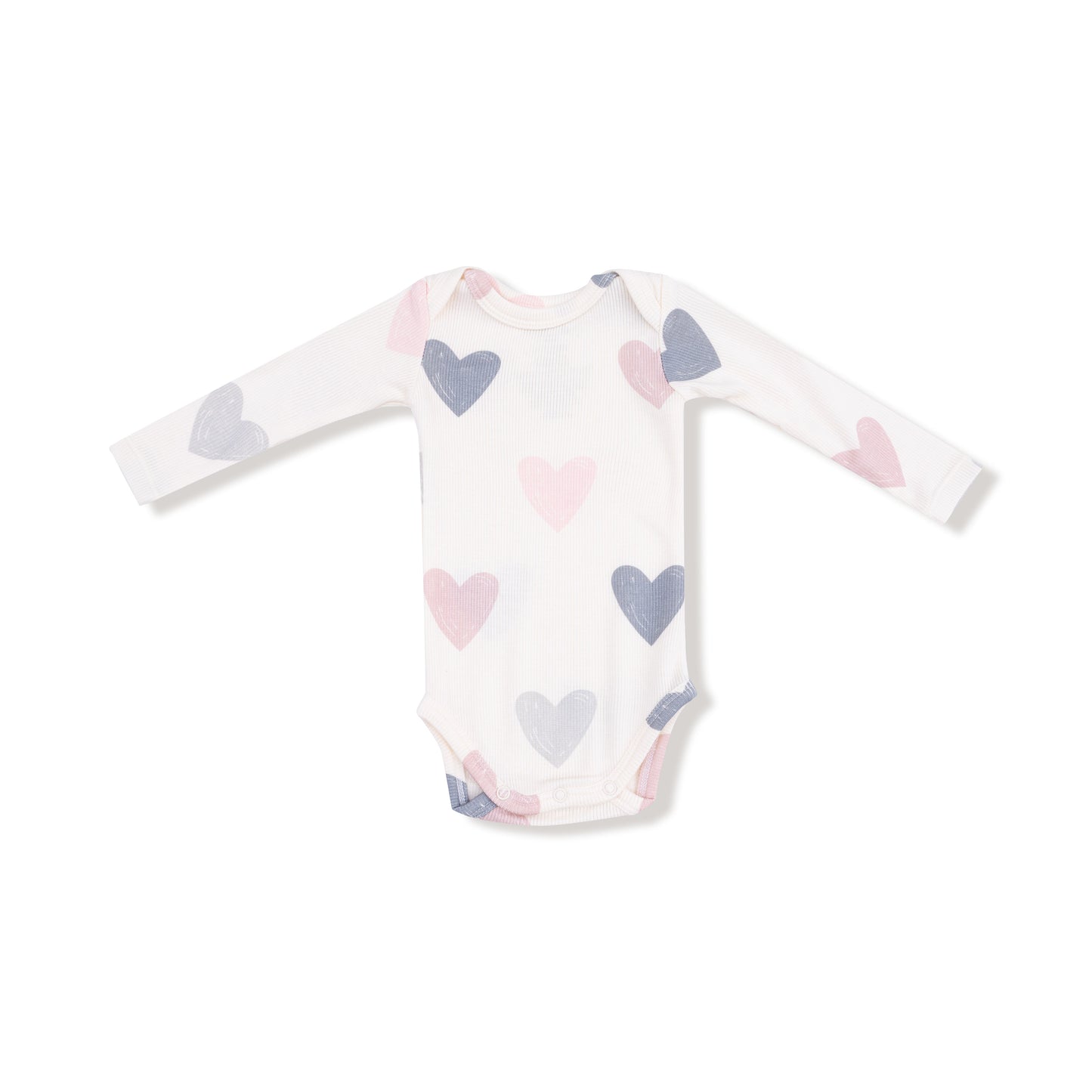 Hearts Ribbed Bodysuit