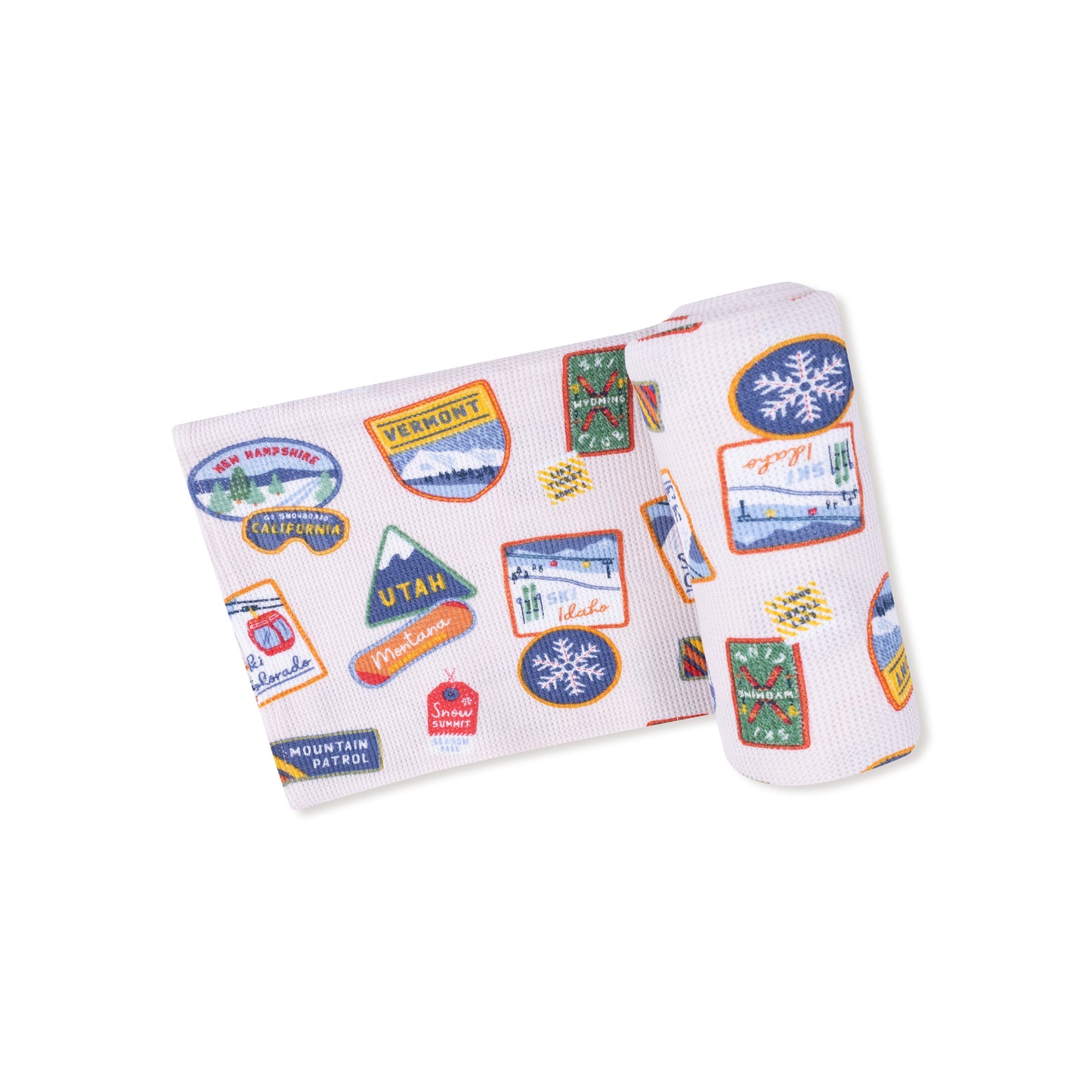 Snow Patches Swaddle Blanket