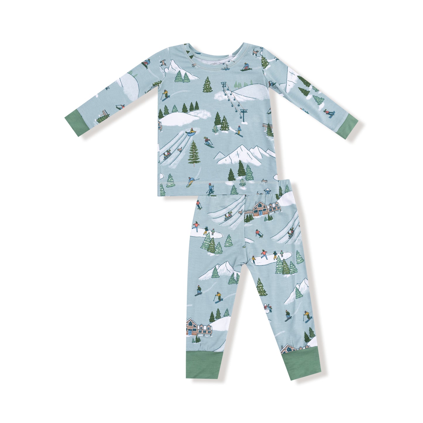 Winter Fun Skiers Pajamas Set