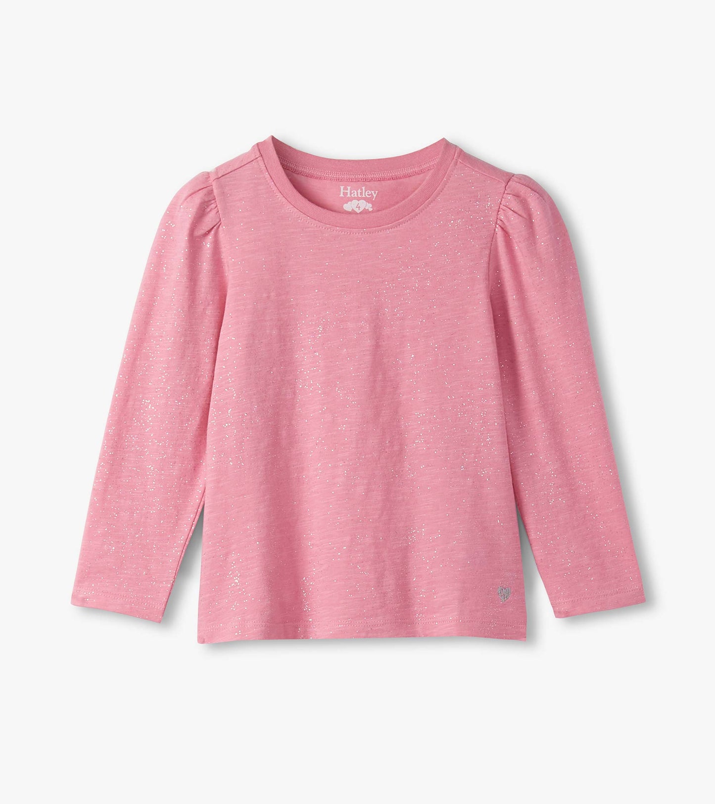 Sea Pink Shimmer Puff Top