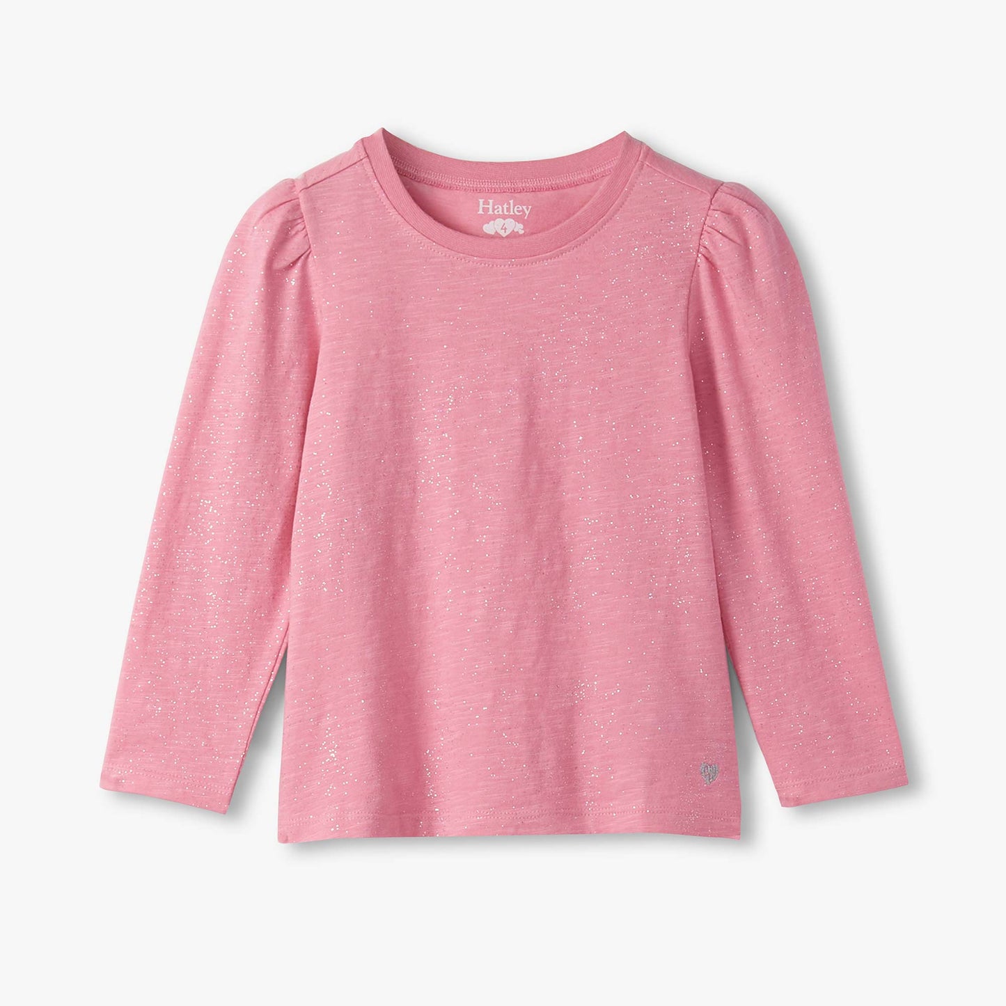 Pink long-sleeve shirt on a white background