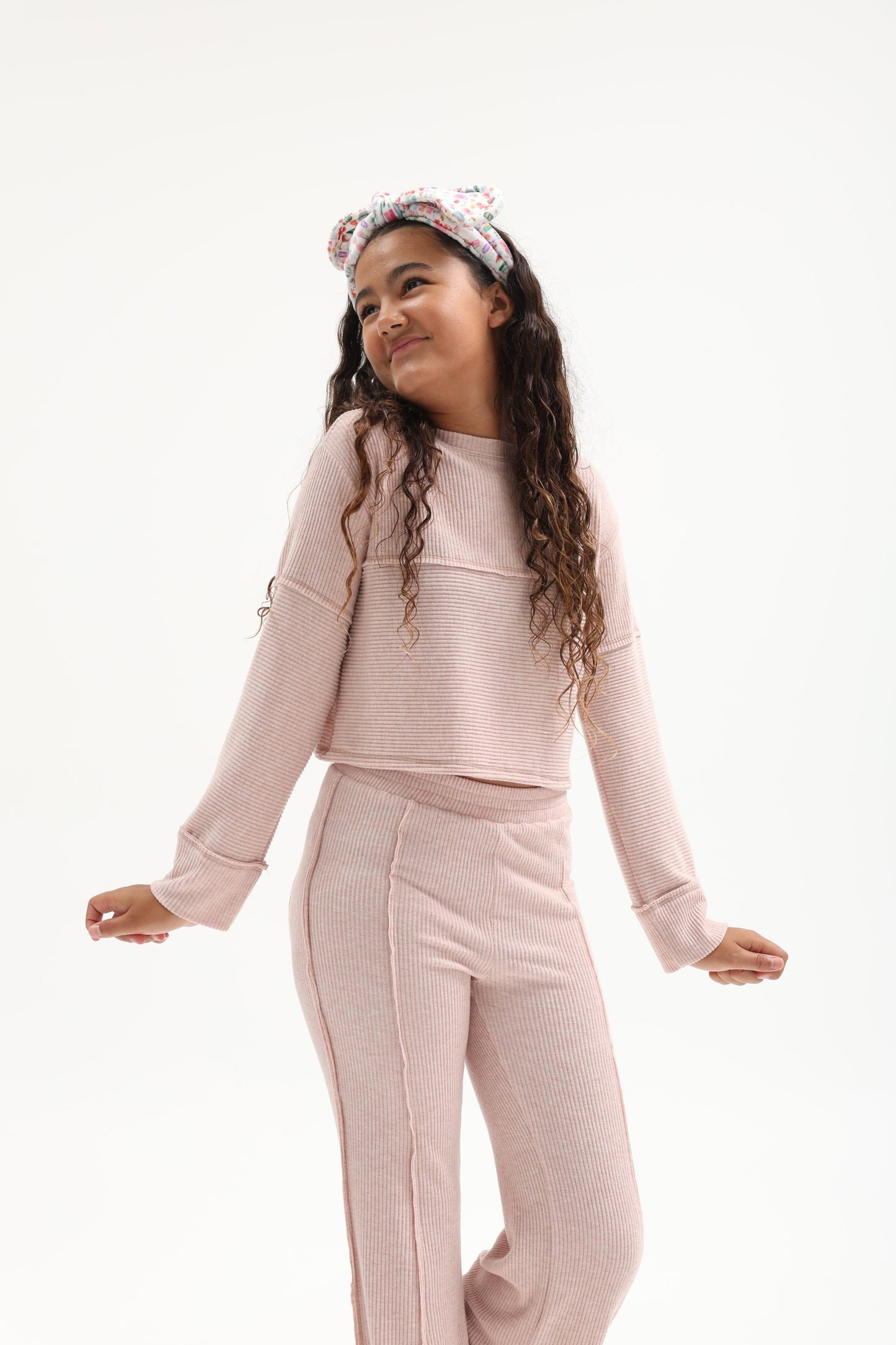 Moscato Pink Ribbed Top