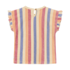 Striped Terry Ruffle Tank