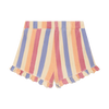 Striped Terry Ruffle Shorts