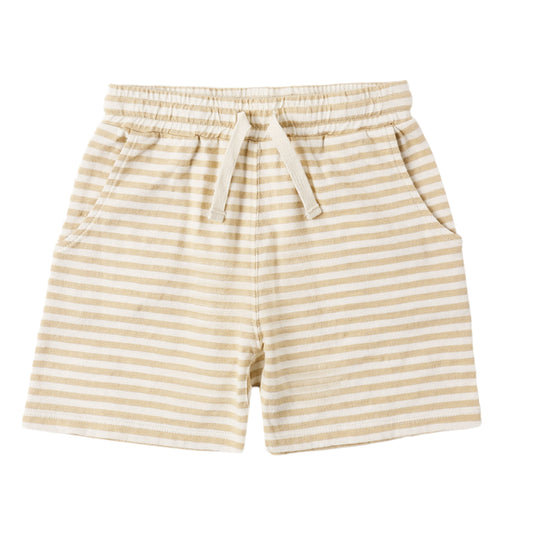 Striped shorts on a white background