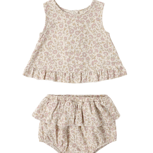 Dahlia Ruffled Tulip Top Set