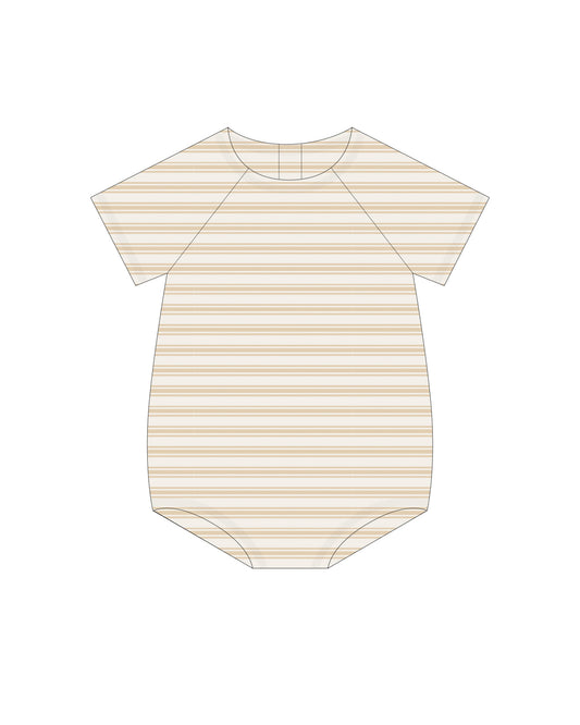 Butterscotch Stripe Rowan Romper
