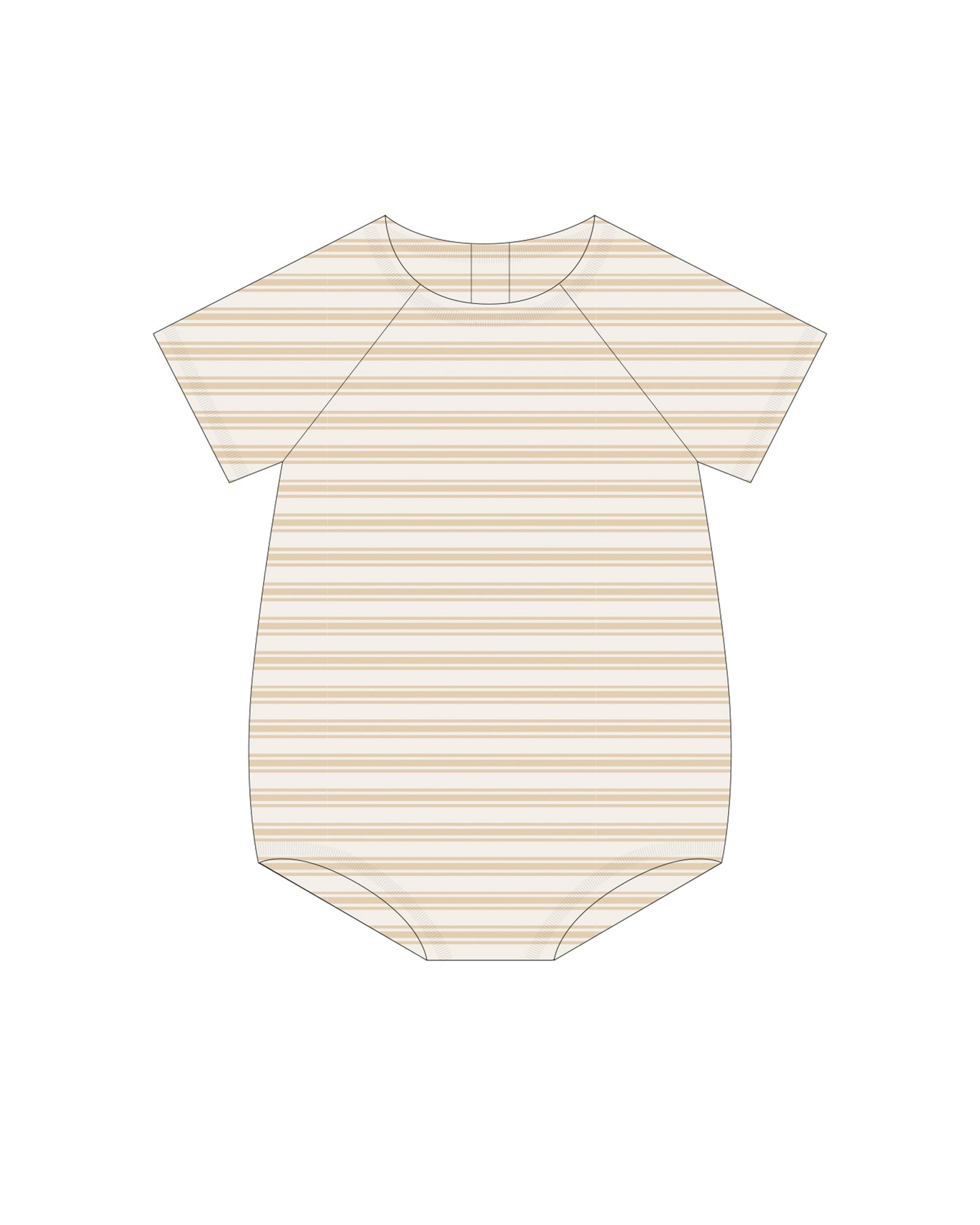 Butterscotch Stripe Rowan Romper