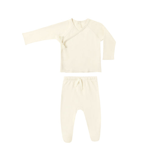 Ivory Basics Wrap Top Set