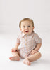 Blue Red Plaid Romper