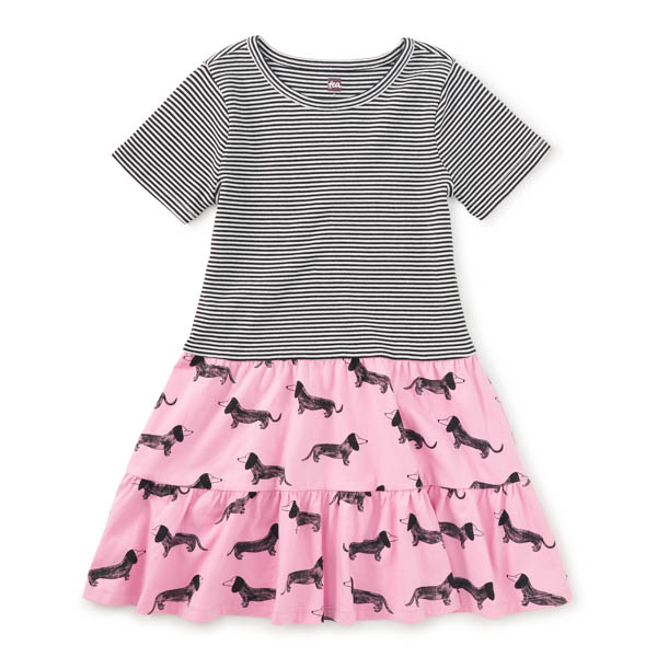Pink Dachshunds Twirl Dress