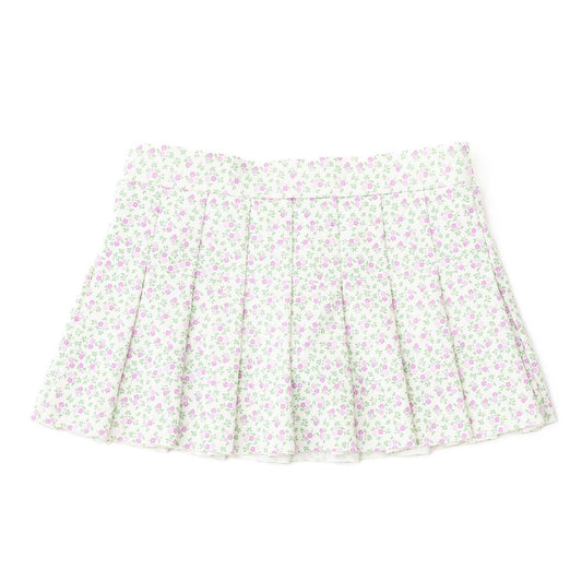 Floral patterned skirt on a white background