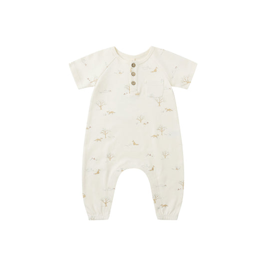 Fox Land Short Sleeve Romper