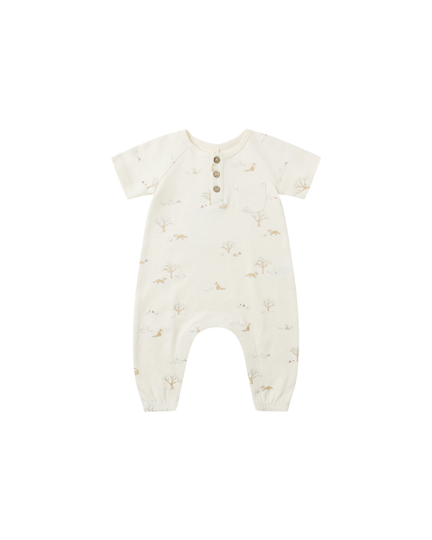 Fox Land Short Sleeve Romper