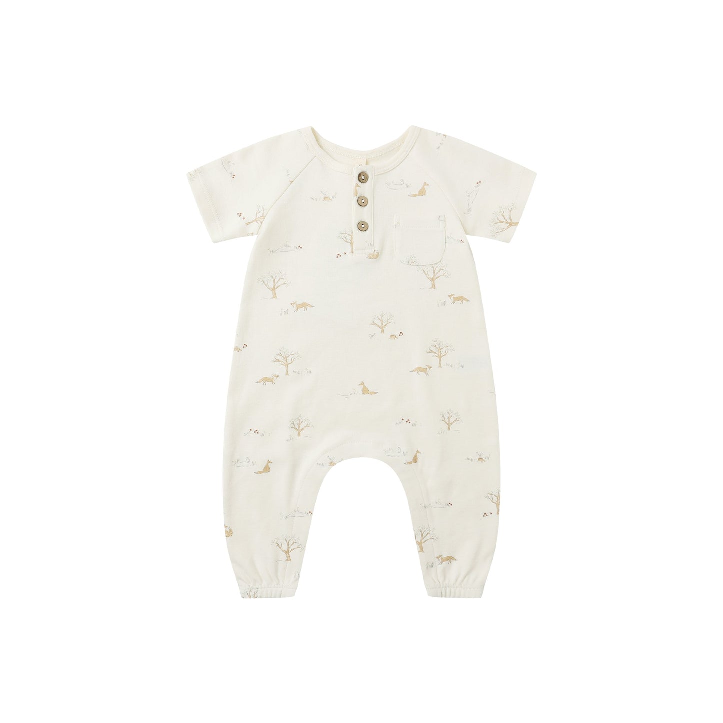Fox Land Short Sleeve Romper