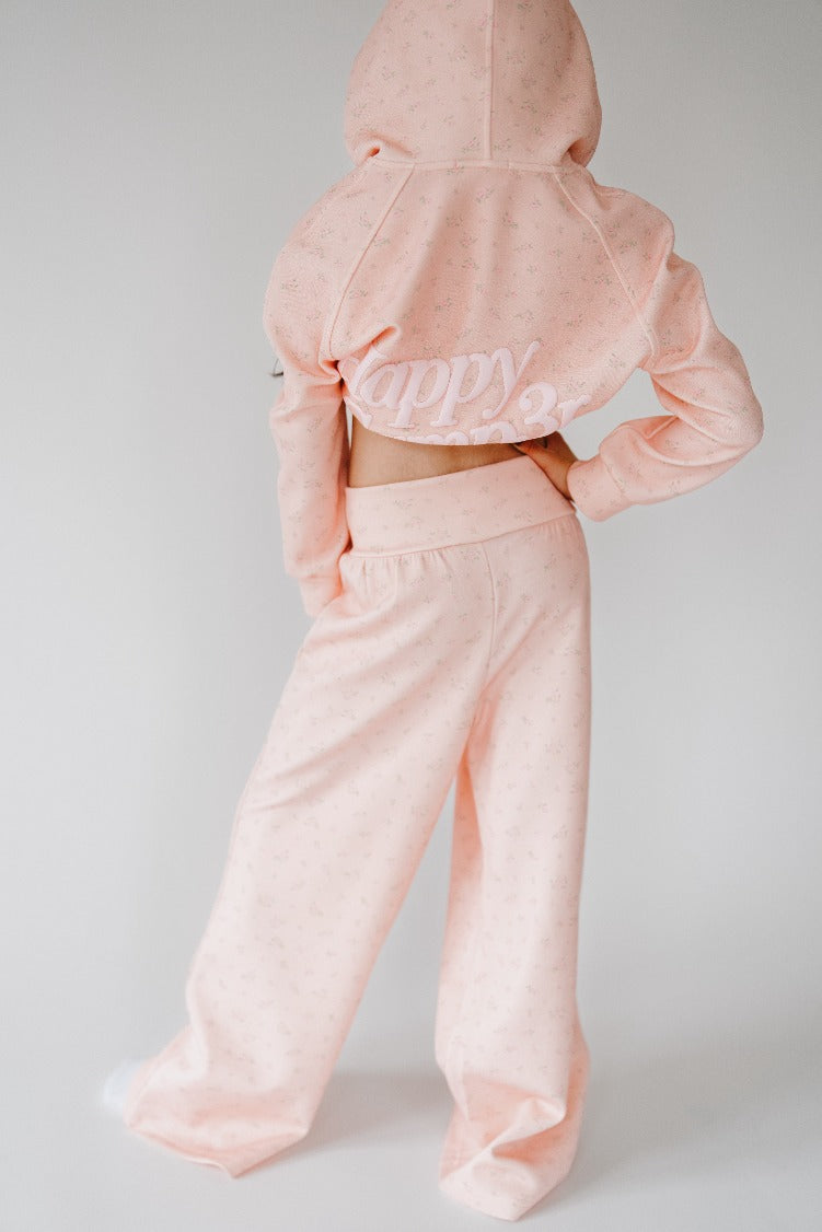 Pink Peony Foldover Pants