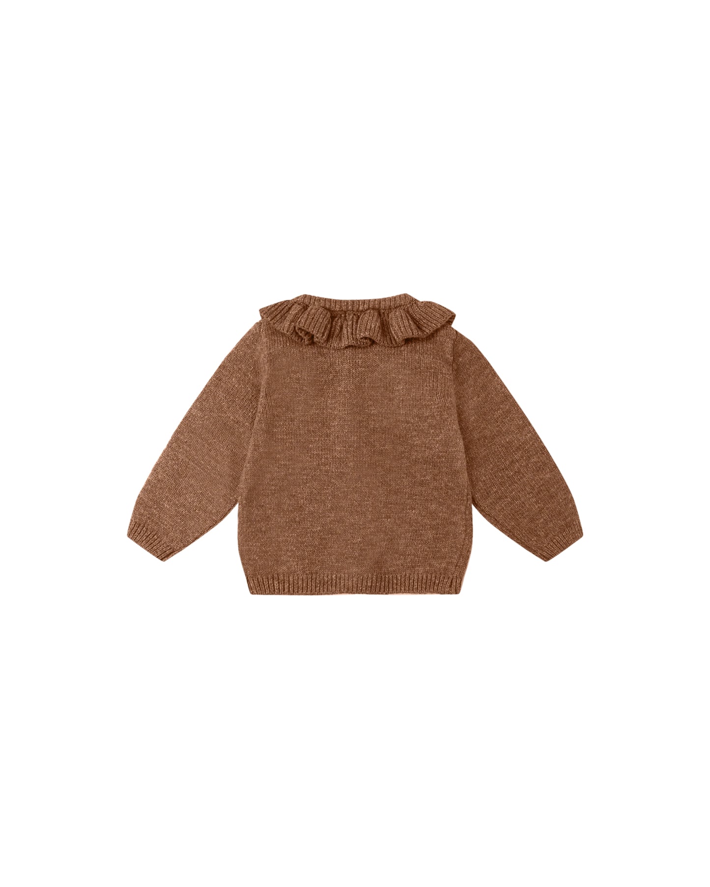 Ruffle Collar Cedar Cardigan