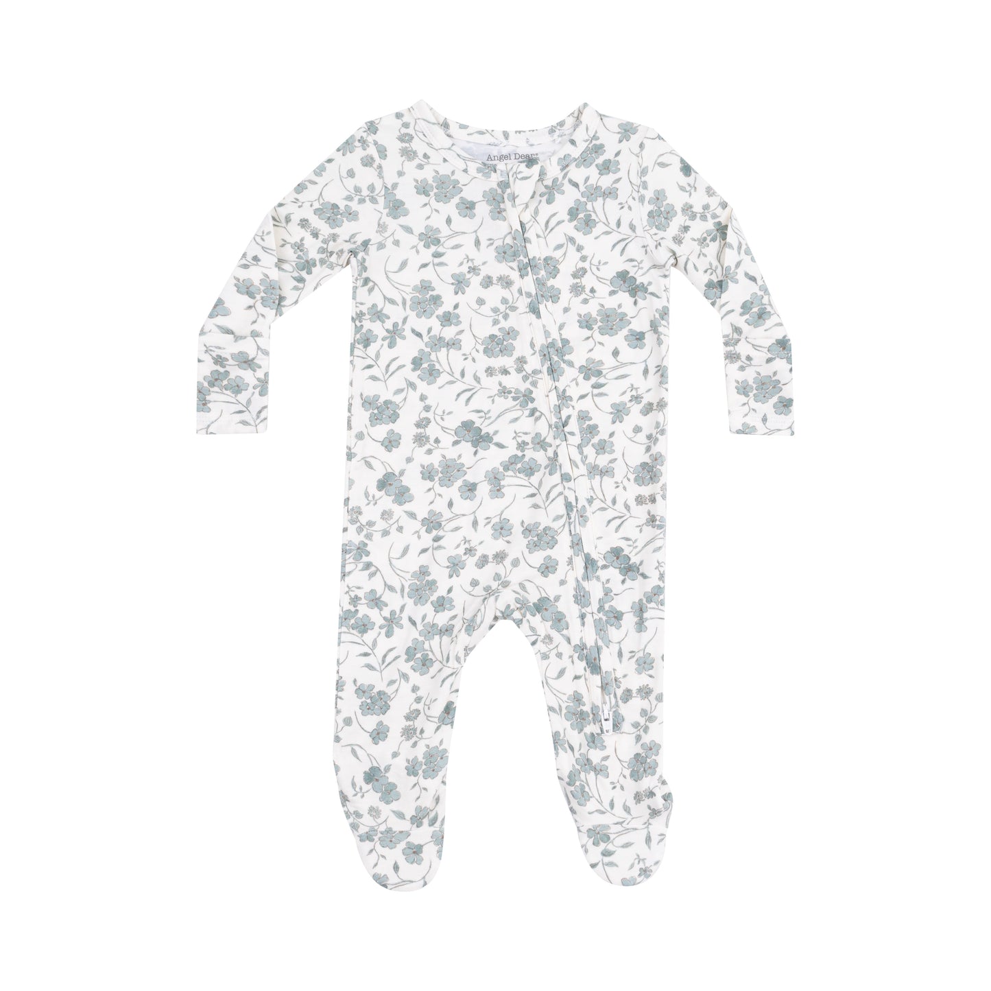 Baby's Breath Zip Footie