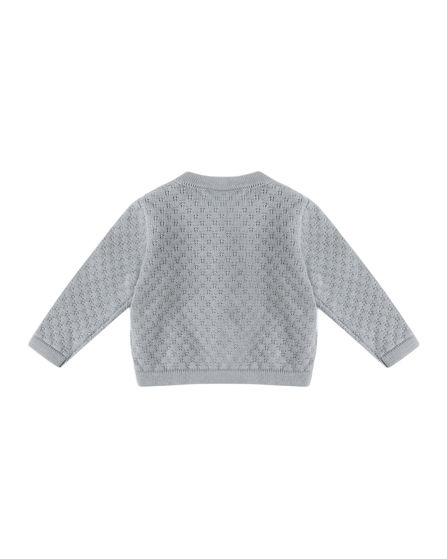 Steel Blue Knit Cardigan