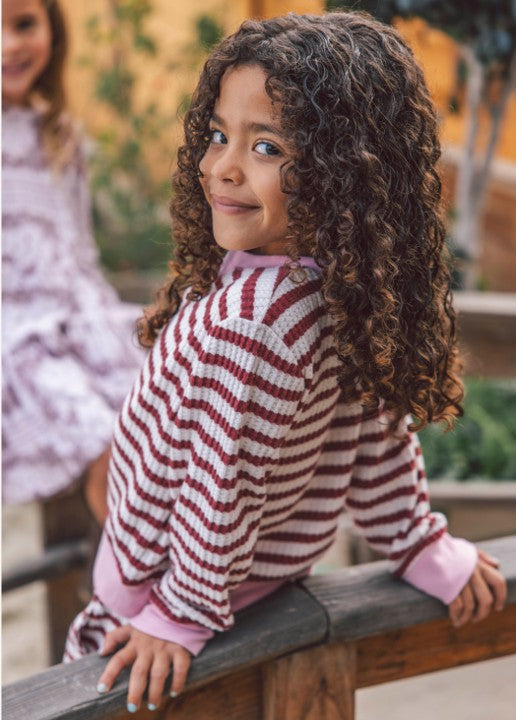 Maroon Scout Stripe Top