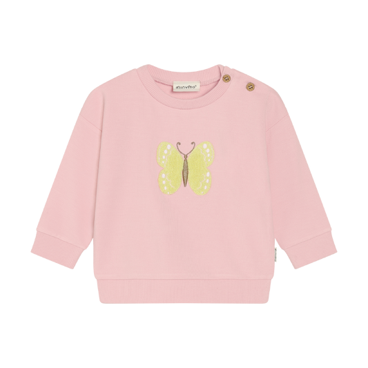 Rose Pink Butterfly Sweatshirt
