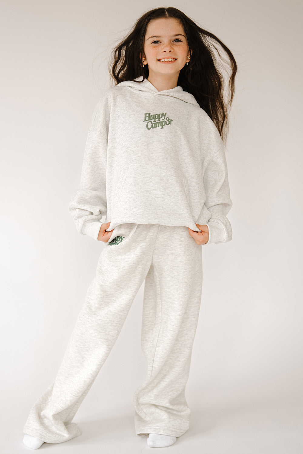 Heather Gray Puff Hoodie