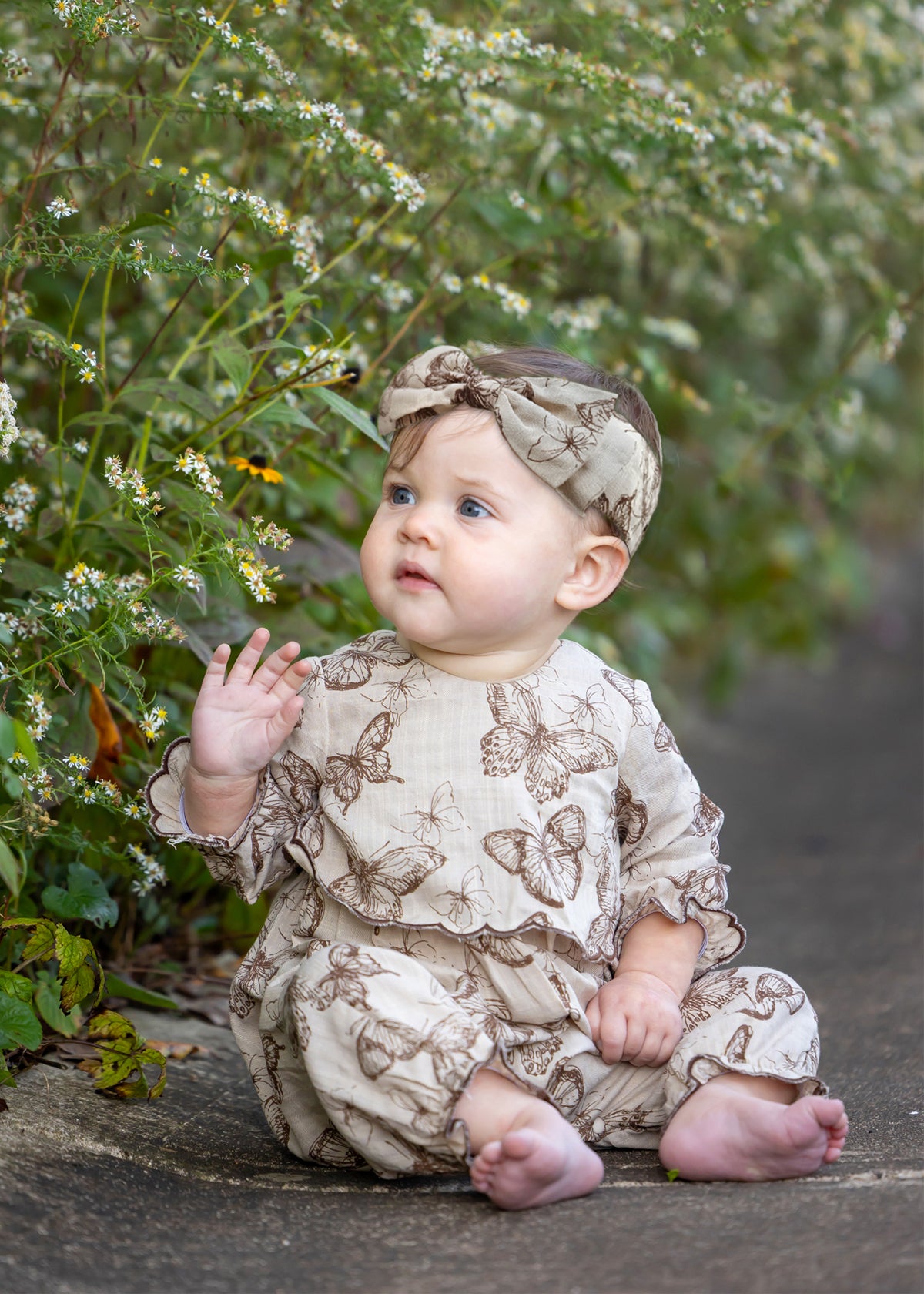 Brown Butterfly Romper