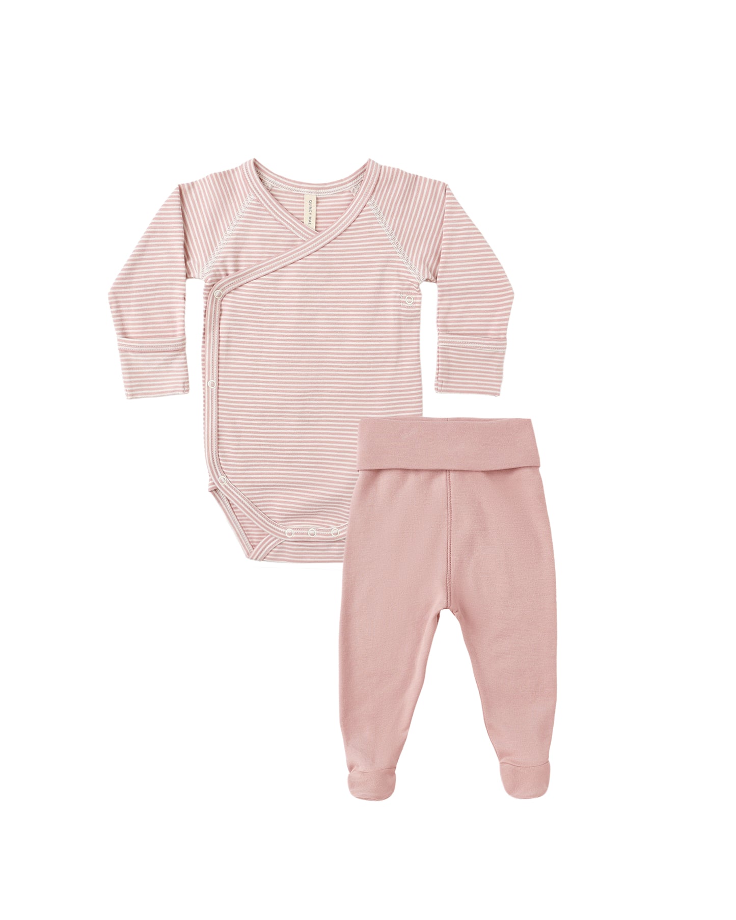 Rose Stripe Bodysuit & Pant Set